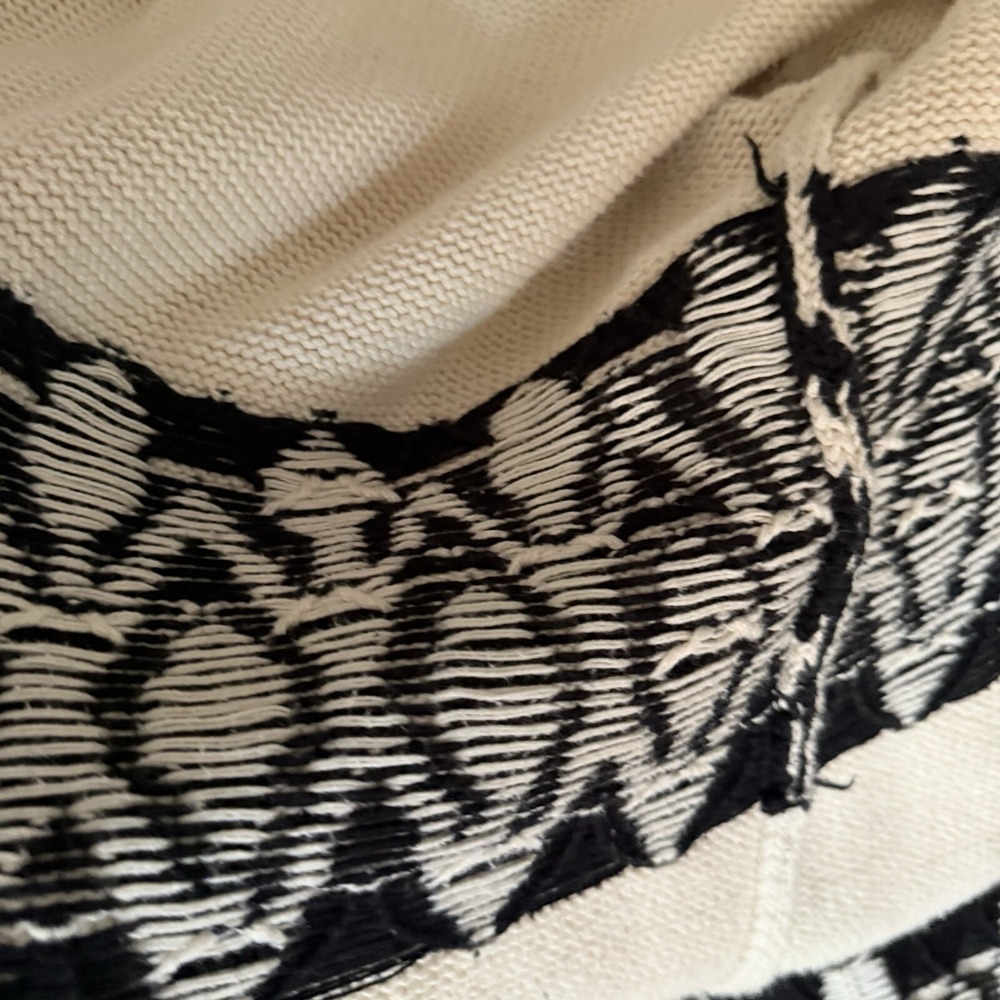 J Crew Point Su Women's Longline Cardigan Southwest Cotton XS Jacquard Knit Open - Picture 12 of 14